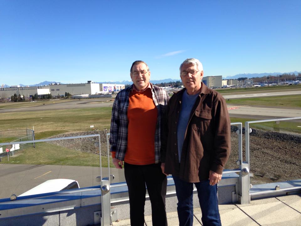 Roy and Chuck at the Evertt Boeing Plant - Feb 2015
