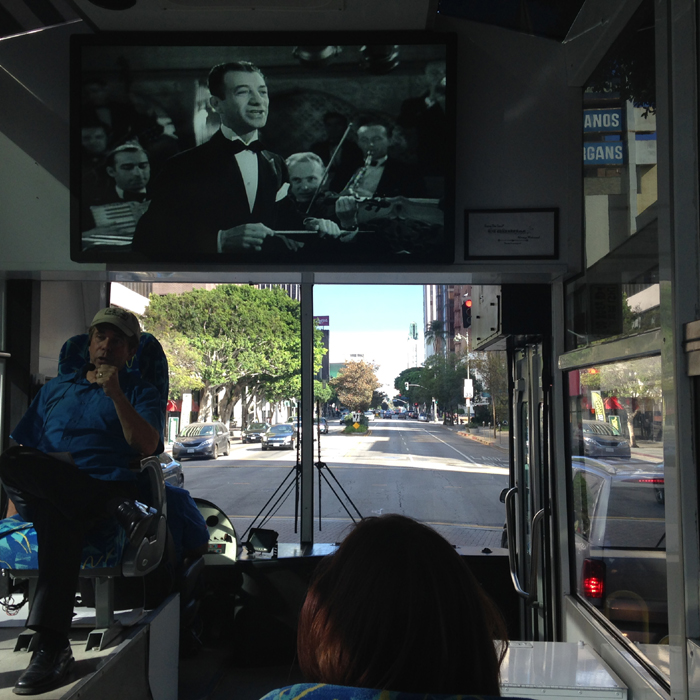 TCM bus tour downtown LA